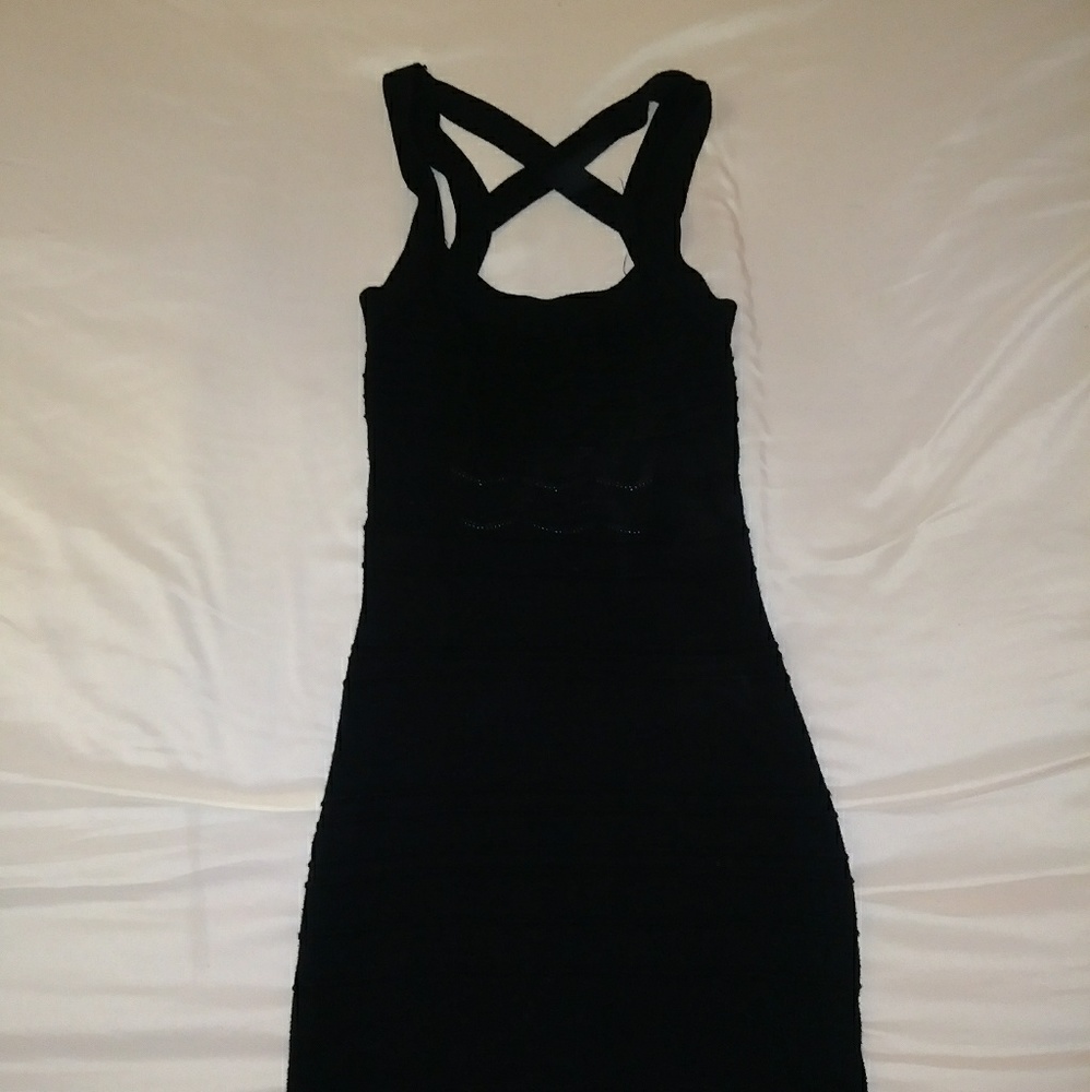 Black short dress